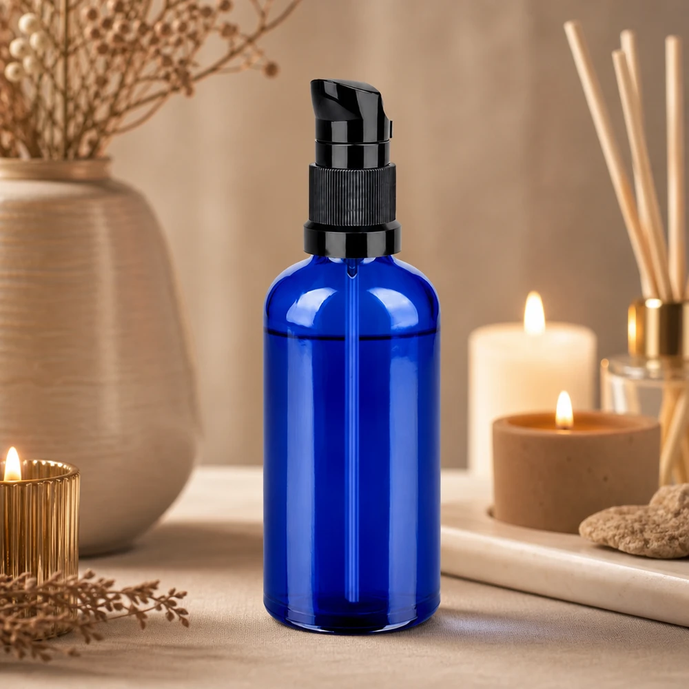 100ml pompflacon zwart STD BlueLine UT18/100 100ml pompflacon zwart STD BlueLine UT18/100