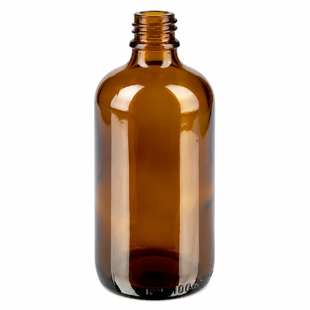 100ml neusspray flacon w./tr. STD BrownLine UT18/100 Hoogwaardige apothekersfles 100ml bruin van robuust glas voor spuittoepassingen