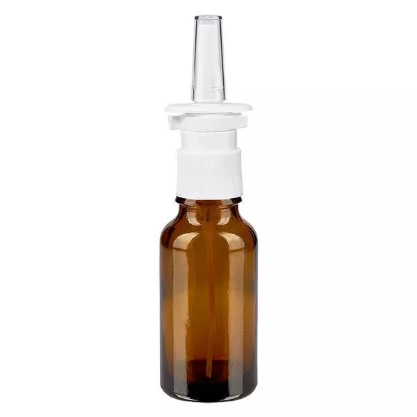Bruin glazen flessen 20ml met neusverstuiver