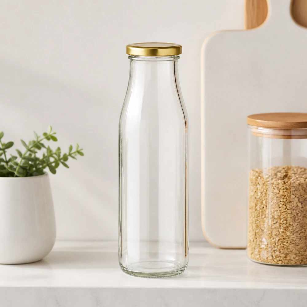 500ml fles met BasicSeal deksel goud UNiTWIST
