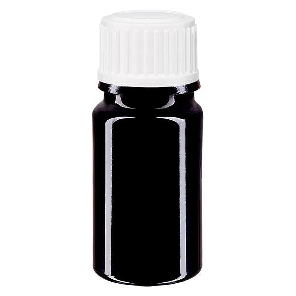 Apothekersfles violet glas 5 ml schroefsluiting wit. Globuli Standaard Apothekersfles violet glas 5 ml schroefsluiting wit. Globuli Standaard