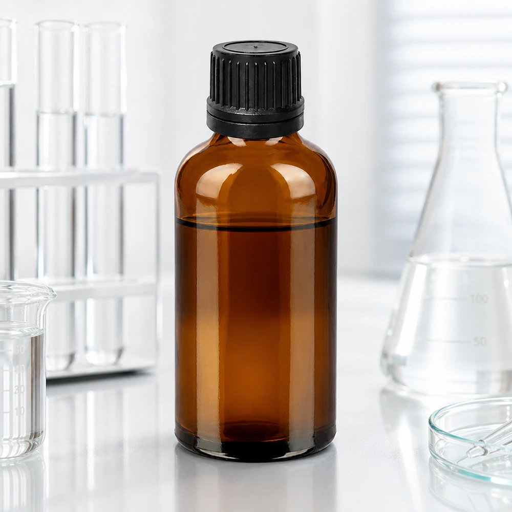 50ml druppelfles 1mm zwart OV BrownLine UT18/50 Farmaceutische druppelfles 50ml bruin - optimale lichtbescherming voor gevoelige stoffen