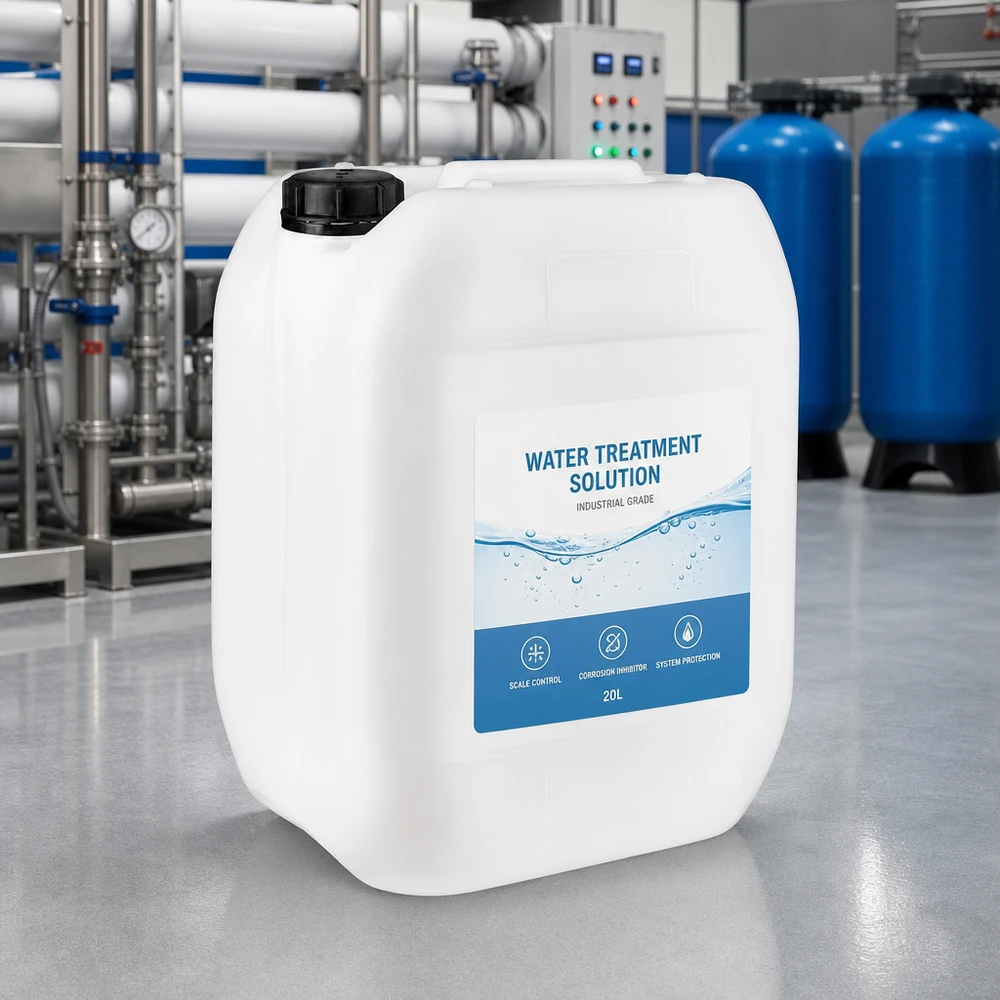 10l jerrycan, UN-toelating, met schroefsluiting Draagbare chemicaliëncontainer van 10 liter, wit, met corrosiebescherming en ontkalkingsmiddel