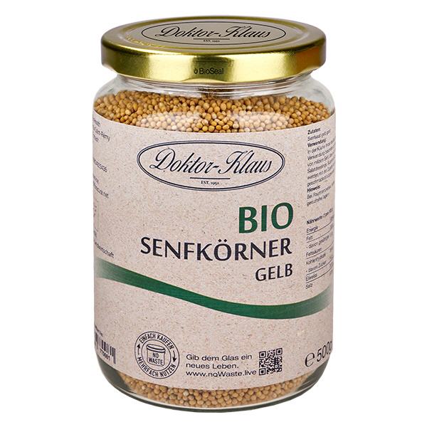 500 g biologische mosterdzaadjes geel Doktor-Klaus noWaste 500 g biologische mosterdzaadjes geel Doktor-Klaus noWaste