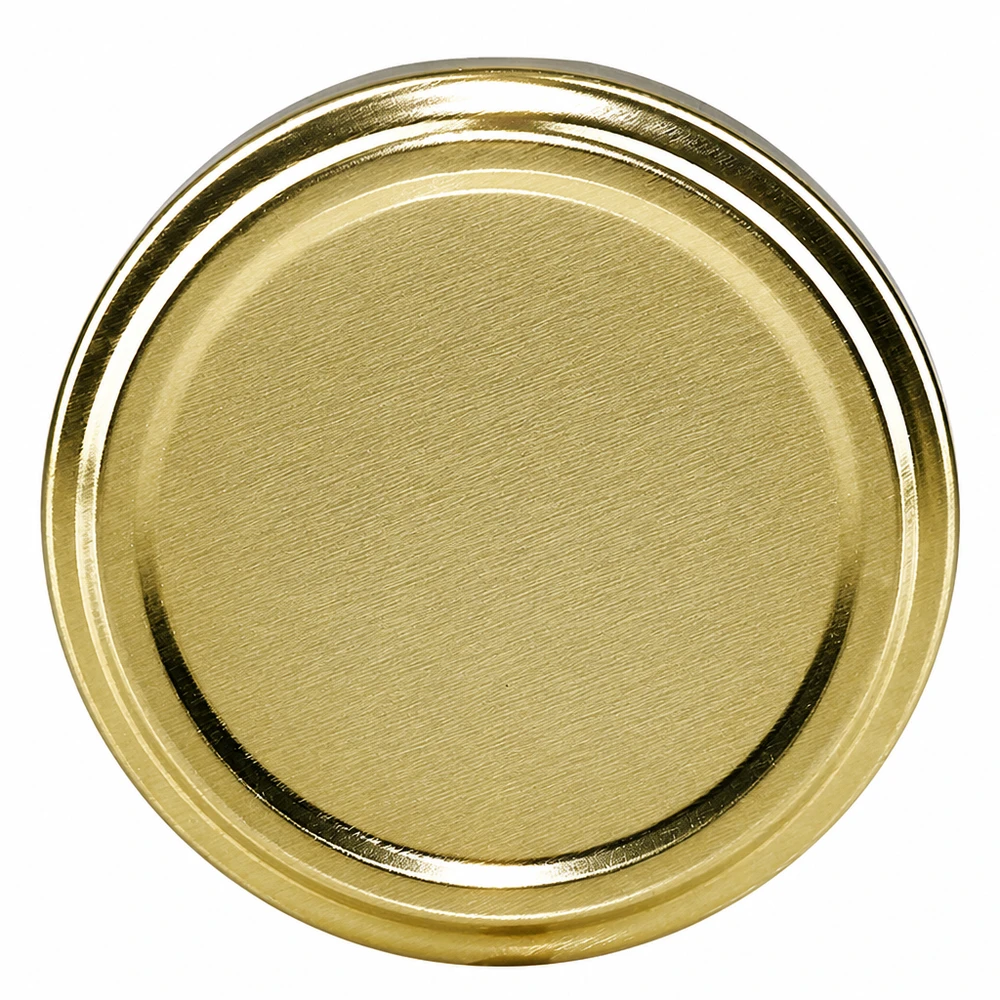 66 mm BasicSeal-deksel goud (TO66) UNiTWIST BasicSeal afsluitdeksel TO66 goudkleurig van robuust plaatstaal, 66 mm