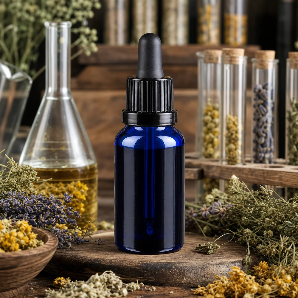 Hoogwaardige 20ml BlueLine glazen fles - bestand tegen chemicaliën voor professionele laboratoriumtoepassingen