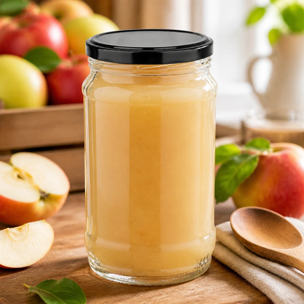 Inmaakpot 370 ml UNiTWIST BasicSeal zwart, ideaal voor het inmaken en bewaren van appelmoes