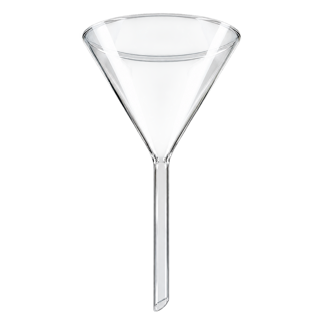 Glazen trechters van soda lime glas