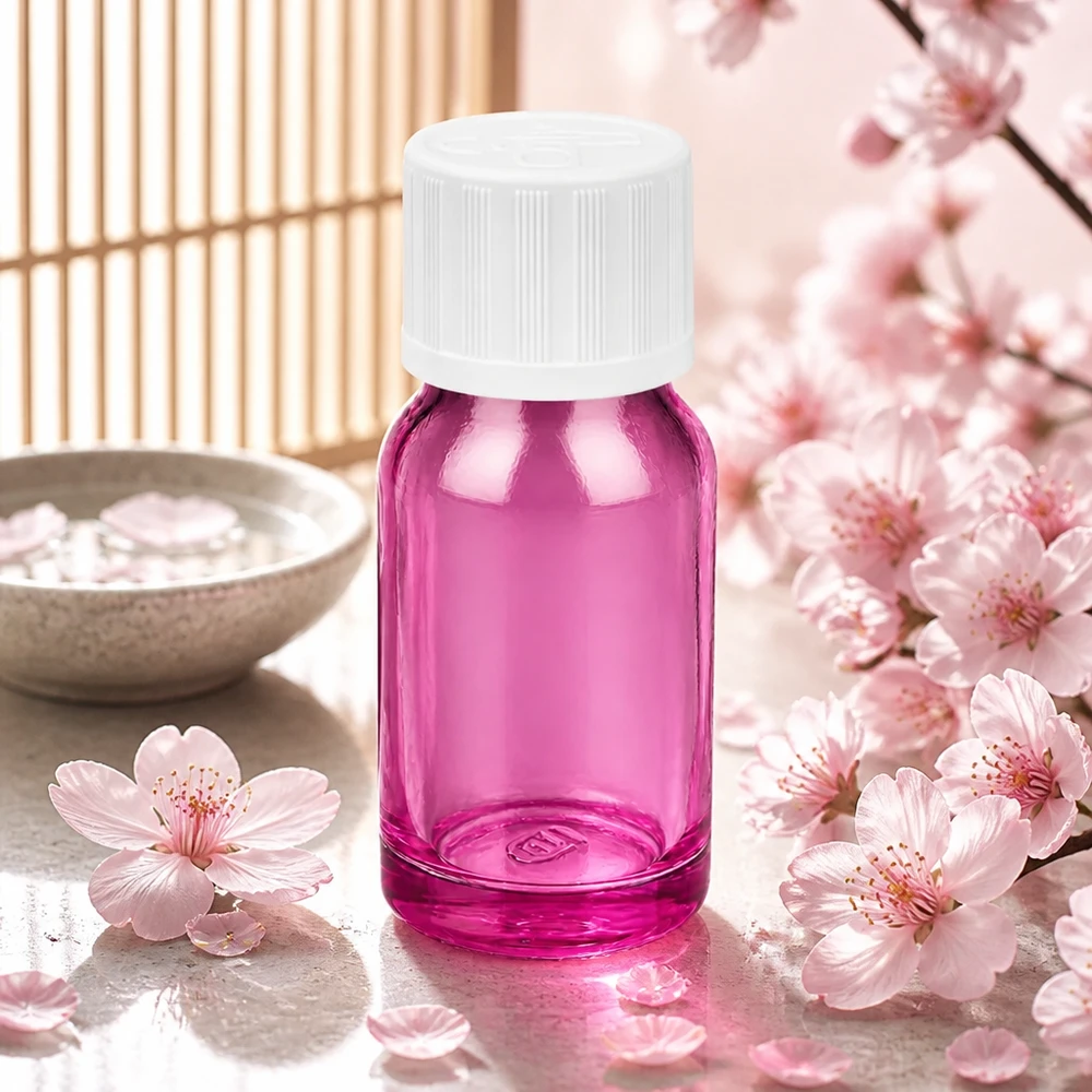 Praktische glazen fles van 10 ml met schroefdop voor doe-het-zelfcosmetica en mengsels thuis