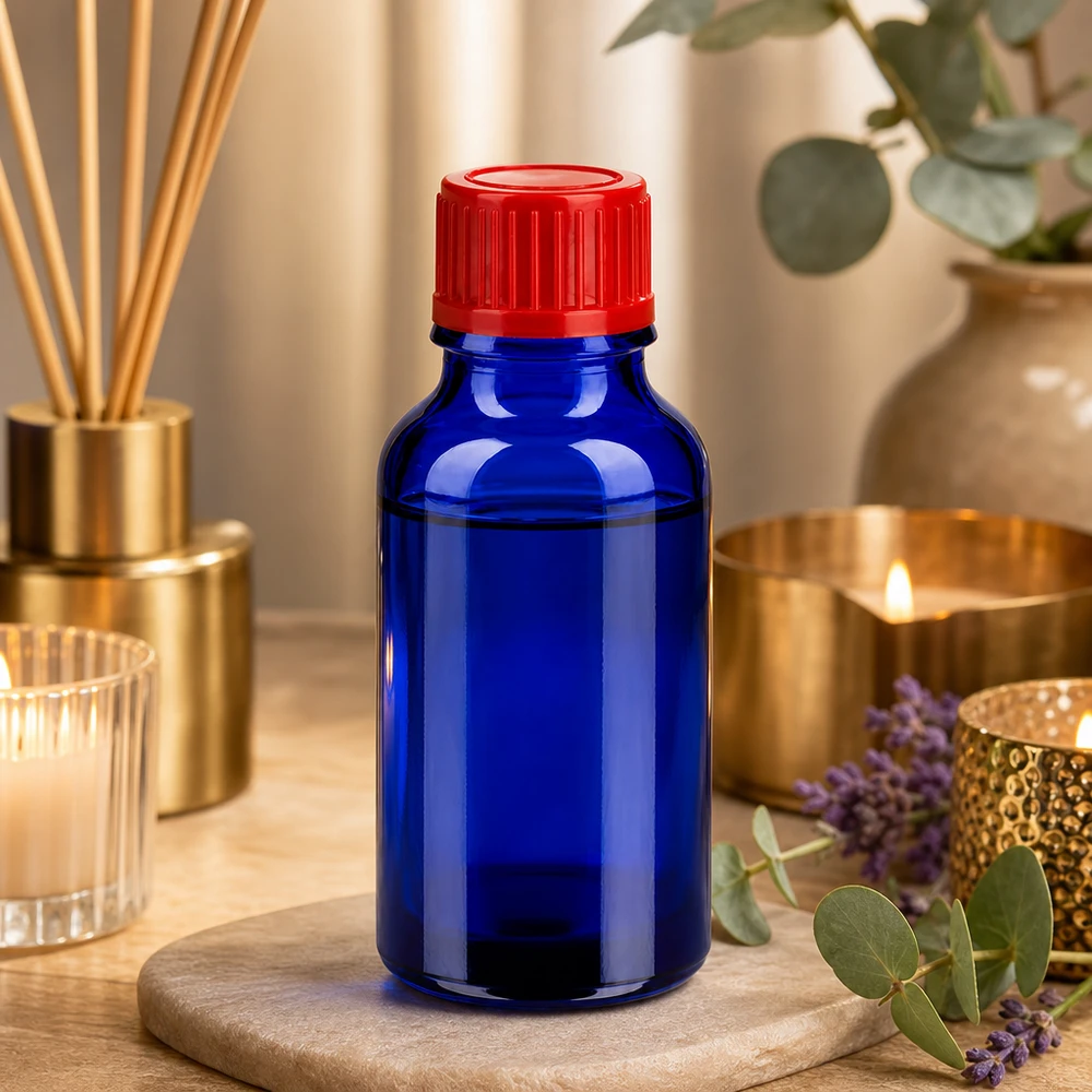 20ml fles 11mm SV rood STD BlueLine UT18/20 Professioneel 20ml flesje voor laboratorium- en medisch gebruik met stevige rode schroefdop