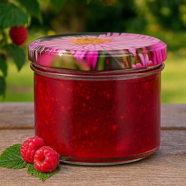 225ml bekers met BasicSeal deksel Bloemen decor UNiTWIST