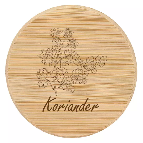 Houten deksel "Koriander" voor WECK RR60 Houten deksel "Koriander" voor WECK RR60