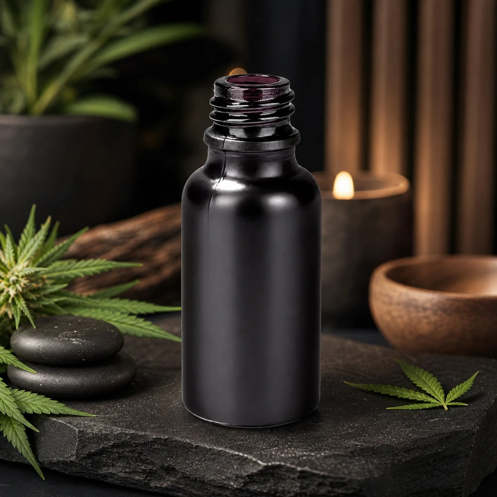 Handige 20ml apothekersfles BlackLine ideaal voor op reis en mobiele toepassingen