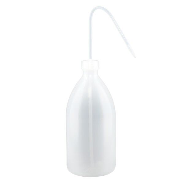 Laboratoriumfles met nauwe hals 1000 ml met sproeisluiting Laboratoriumfles met nauwe hals 1000 ml met sproeisluiting