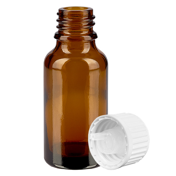 20ml druppelflesje 0.9mm wit STD BrownLine UT18/20 20ml druppelflesje 0.9mm wit STD BrownLine UT18/20