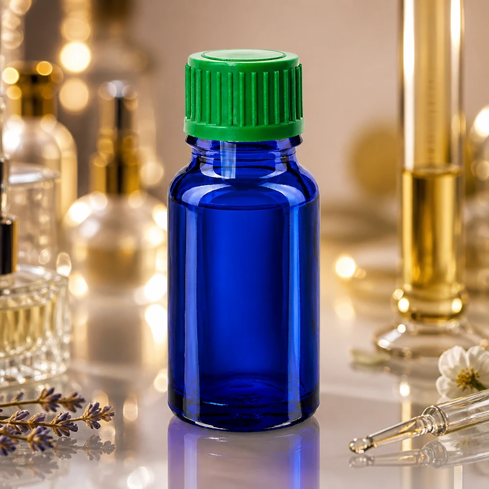 10ml Druppelflesje 0.8mm groen STD BlueLine UT18/10 Glazen flesje van 10 ml met praktische druppeldop voor eenvoudig gebruik