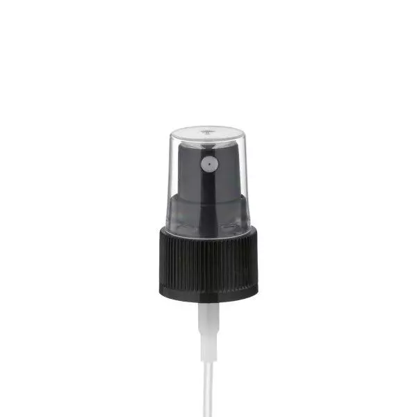 Pompverstuiver voor 30ml alu-fles zwart met beschermkap GCMI 20/410