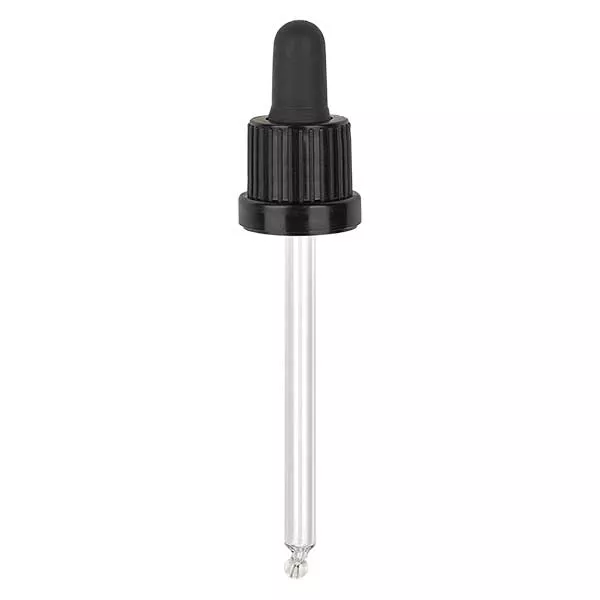 PiV. zwart DIN18, 95mm pipetlengte OV.
