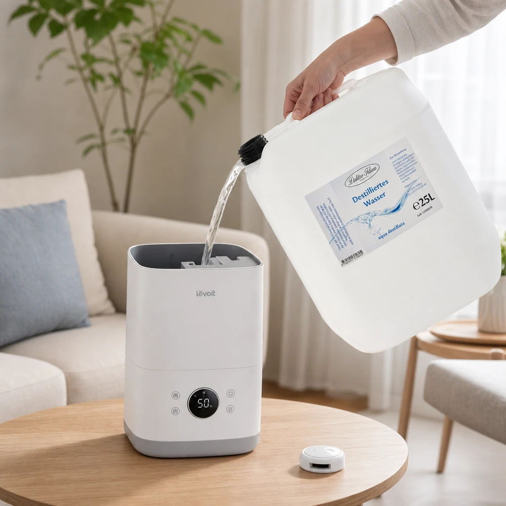 25 liter gedestilleerd water - Aqua dest in blanke premium jerrycan van Doktor Klaus