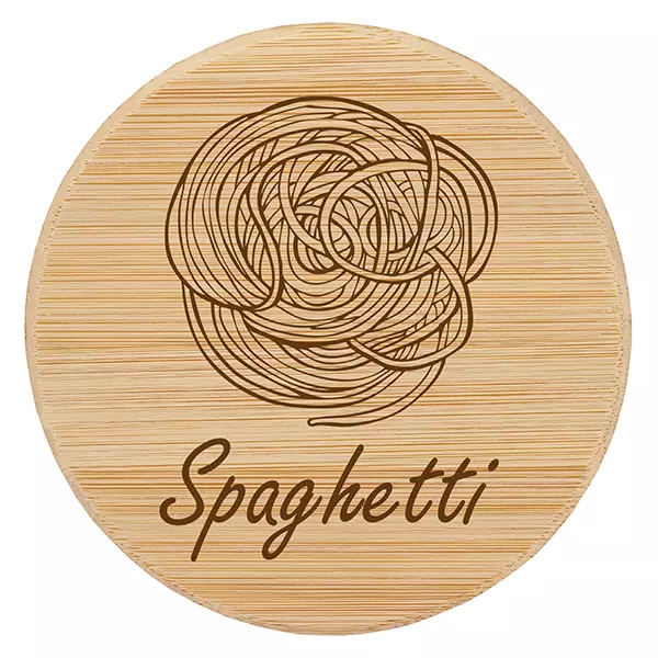 Houten deksel "Spaghetti" voor WECK RR100 Houten deksel "Spaghetti" voor WECK RR100