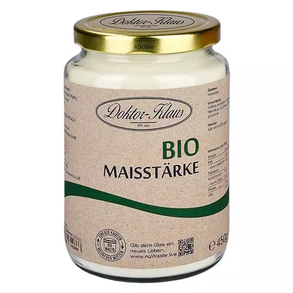 450 g biologisch maïszetmeel Doktor-Klaus noWaste