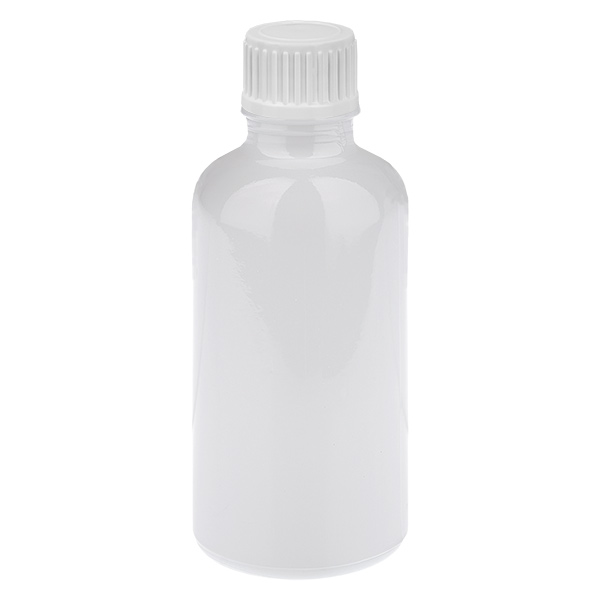 50 ml druppelflesje 0,9 mm wit standaarddop WhiteLine UT18/50