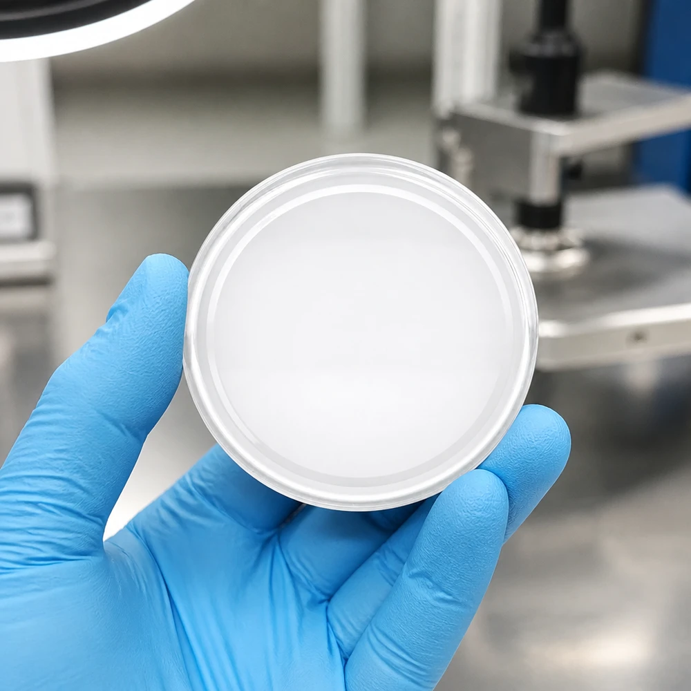 Hygiënisch vervaardigd TO82 BasicSeal-deksel 82 mm, wit, met UNiTWIST-beschermhandschoen