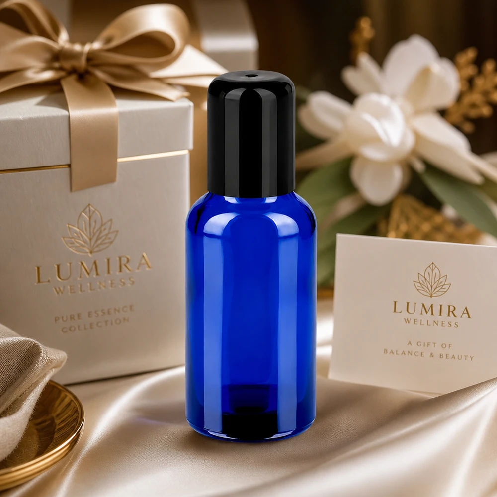 30ml flacon roll-on zwart STD BlueLine UT18/30 STD BlueLine Roll-On flesje 30ml UT18/30 ideaal voor parfum en wellnessproducten