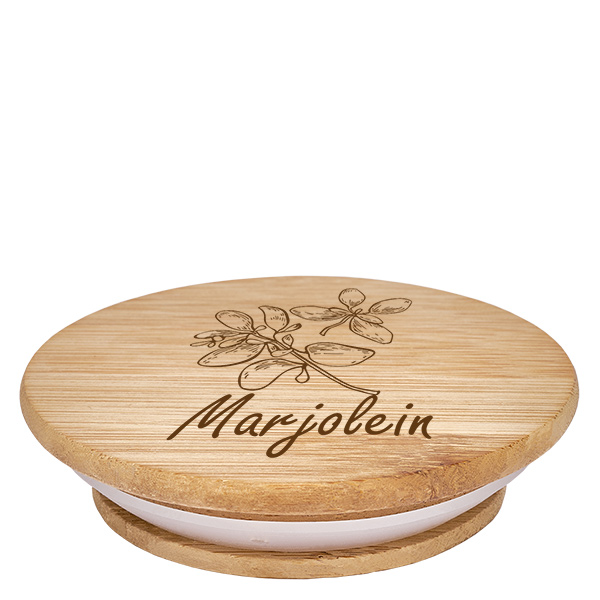 Houten deksel "Marjolein" voor WECK RR60 Houten deksel "Marjolein" voor WECK RR60