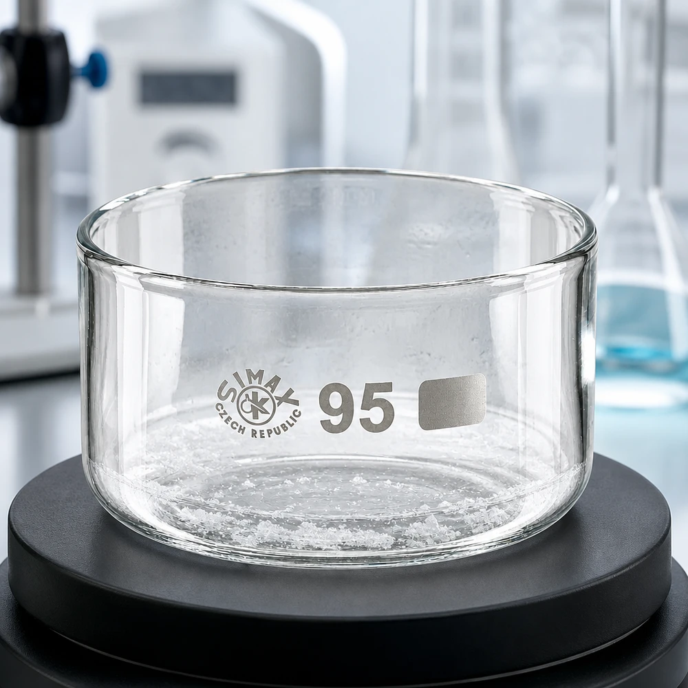 Kristalliseerschaal 300ml zonder schenktuit 300 ml verdampingsschaal van borosilicaatglas, helder transparant glas, laboratoriumbenodigdheden, diameter 95 mm