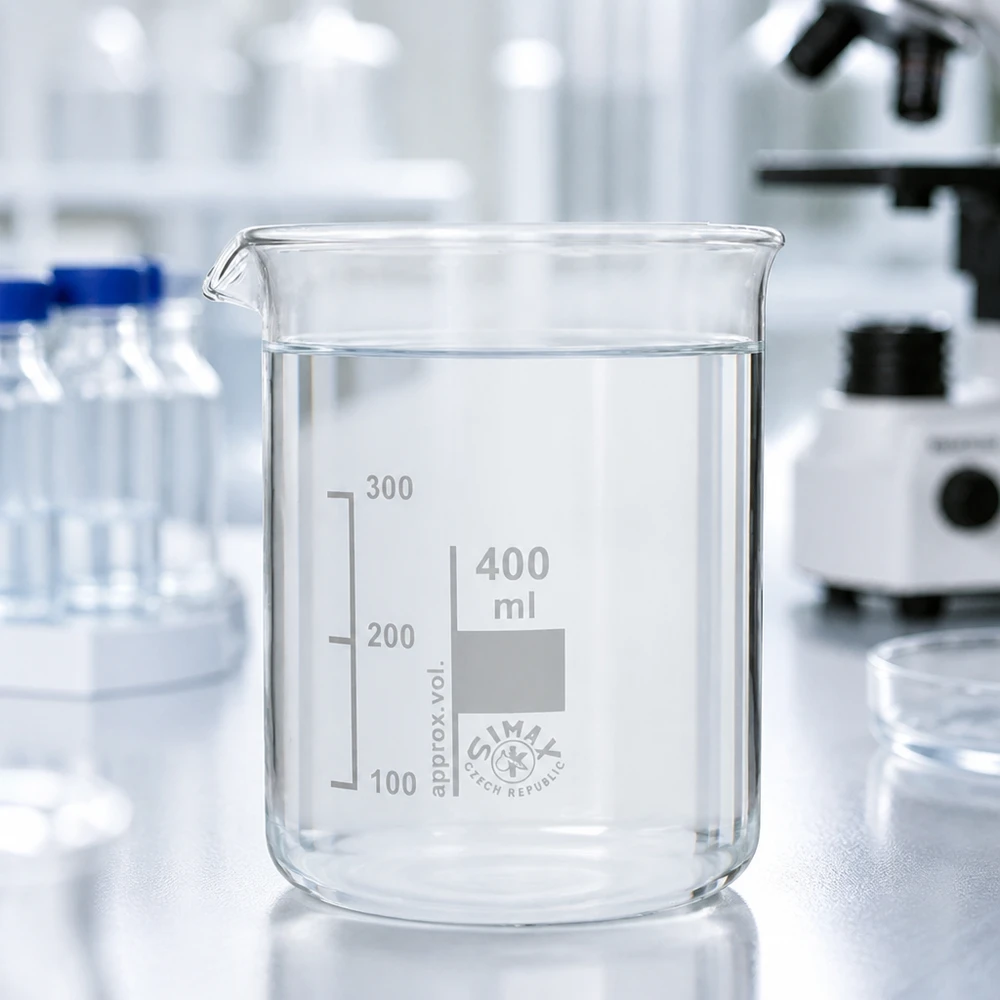 Dikwandig laboratoriumbekerglas 400 ml van hoogwaardig borosilicaatglas voor nauwkeurige metingen