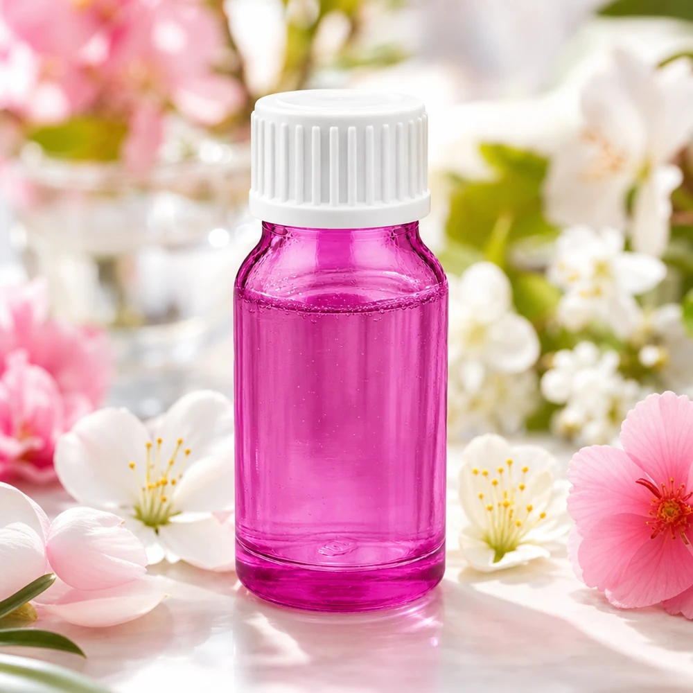 10 ml paarse glazen flacon met UV-bescherming en nauwkeurig druppelsysteem voor lichtgevoelige stoffen