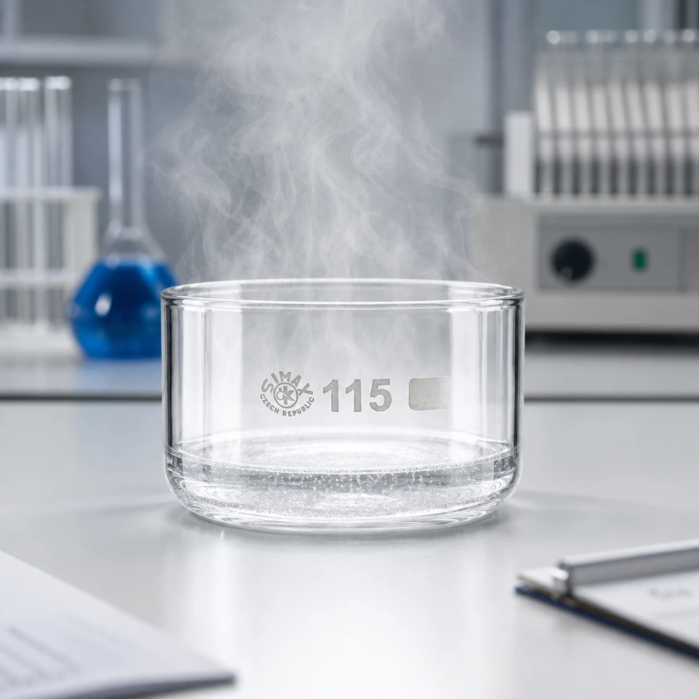 Kristalliseerschaal 500ml zonder schenktuit Hittebestendige glazen schaal zonder tuit voor het verwarmen van vloeistoffen in het dagelijkse laboratoriumwerk