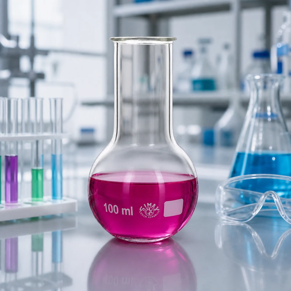 Laboratoriumfles 100ml met ergonomisch ontwerp en brede hals voor optimale toegankelijkheid