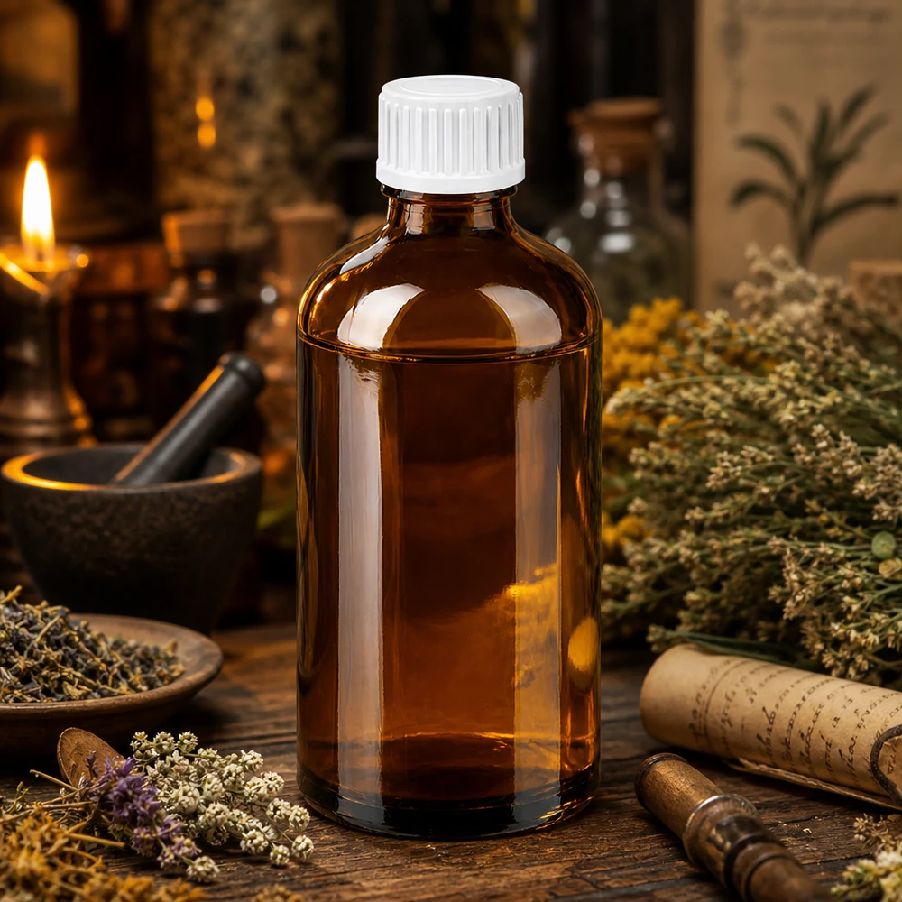 Hoogwaardige 100ml druppelflacon van bruin glas voor cosmetica en aromatherapie