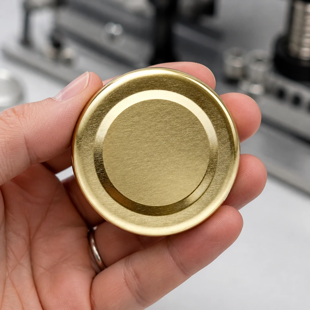 48 mm BasicSeal-deksel goud (TO48) UNiTWIST Gouden schroefdeksel TO48 48 mm BasicSeal UniTwist, geschikt voor levensmiddelen, voor voorraadpotten