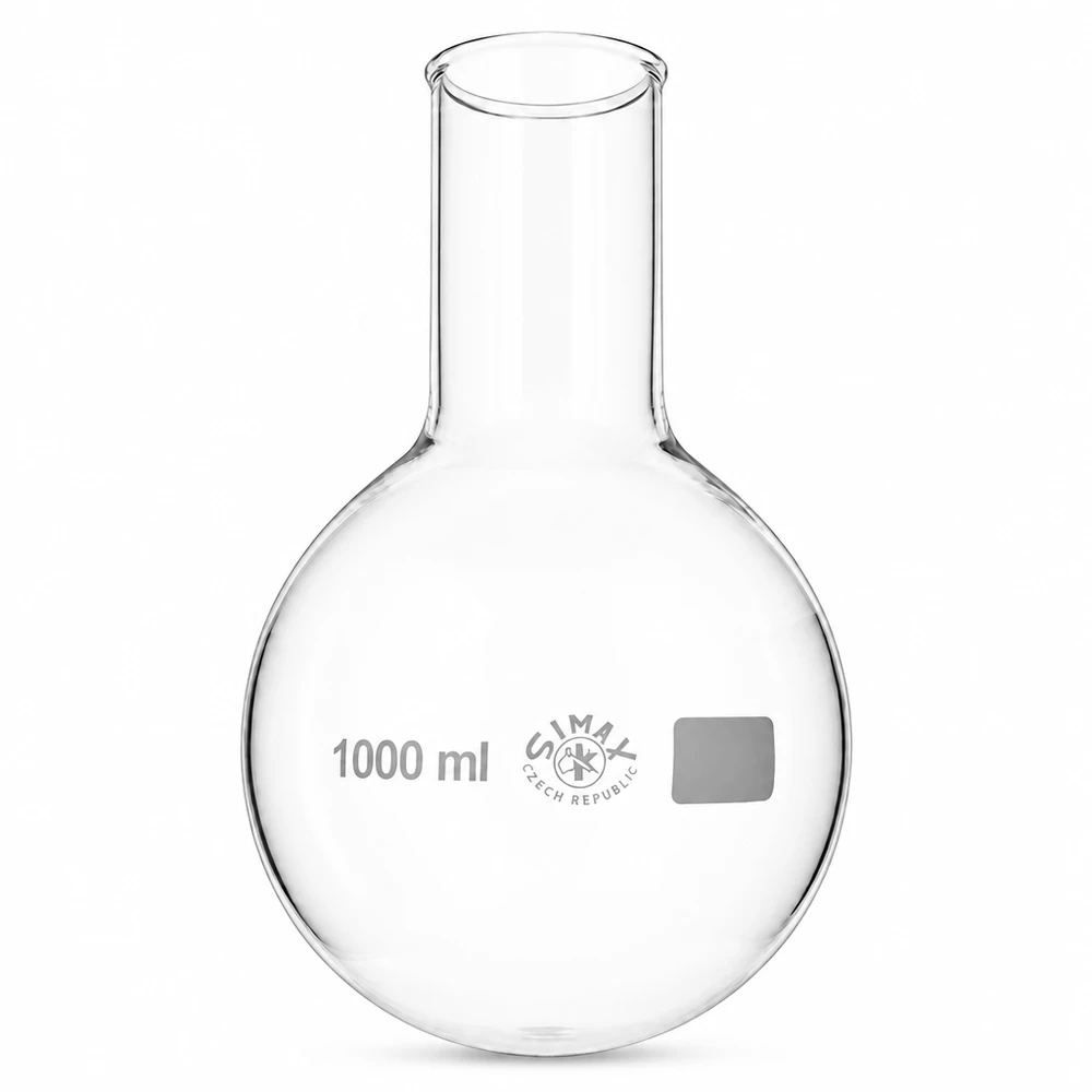 Chemie rondbodemkolf 1000ml brede hals voor destillatie-extractie en reactiecontrole