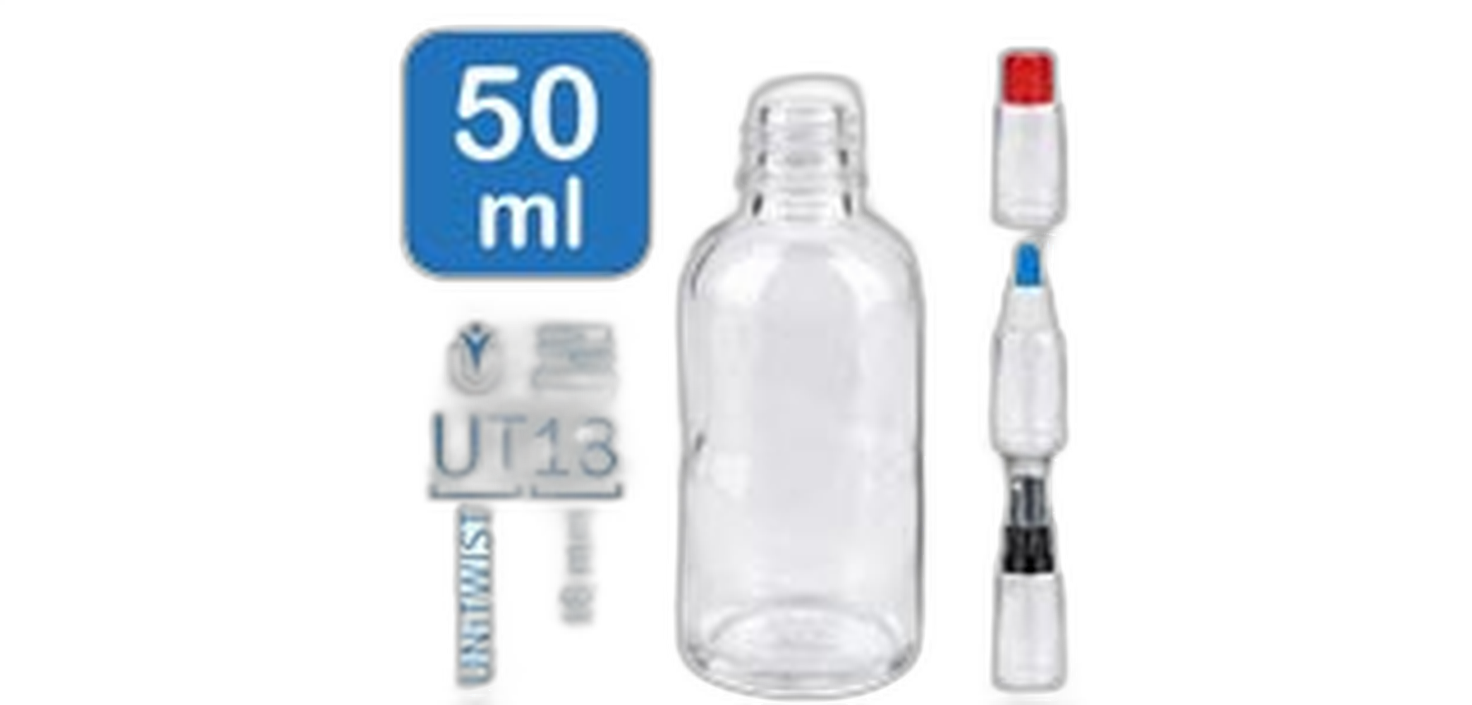 50ml ClearLine-apothekersflesjes UT18