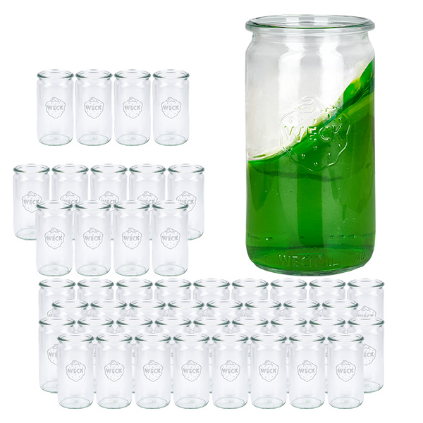 Set van 48 Weck-potten 340 ml cilindrische potten Set van 48 Weck-potten 340 ml cilindrische potten