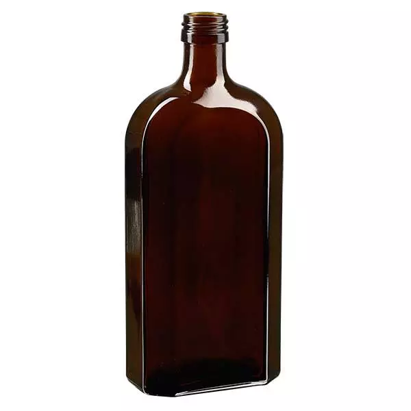 500 ml Meplat fles bruin PP28