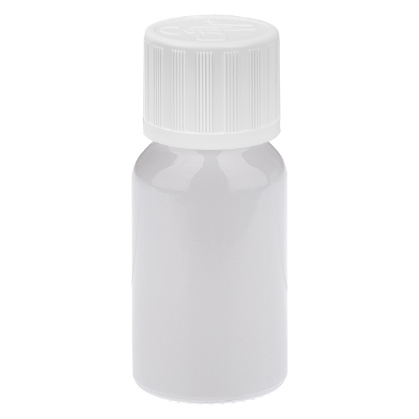 10 ml flesje 11 mm schroefdop wit standaard kindveilige sluiting WhiteLine UT18/10 10 ml flesje 11 mm schroefdop wit standaard kindveilige sluiting WhiteLine UT18/10