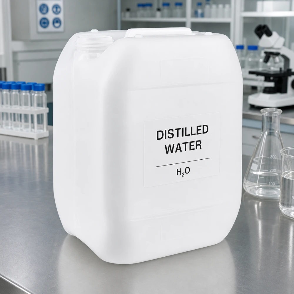 Voedselveilige jerrycan van 10 liter zonder sluiting voor chemicaliën en laboratoriumvloeistoffen