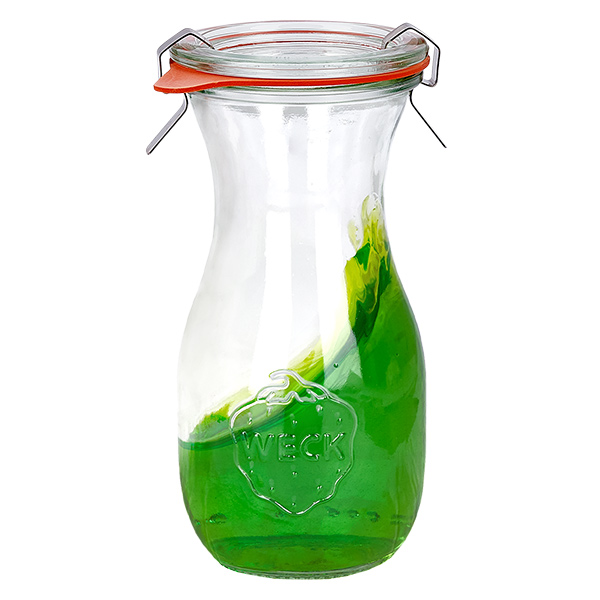 Set van 24 Weck potten 290ml sapfles met 24 glazen deksels Set van 24 Weck potten 290ml sapfles met 24 glazen deksels