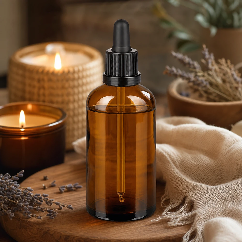 100ml druppelfles bruin met schroefdraad UT18 voor tincturen en essences