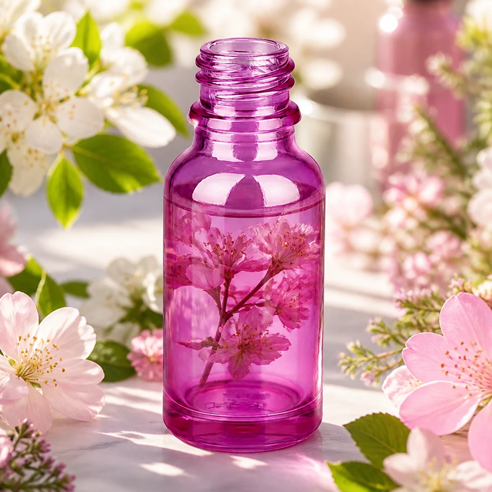 20ml paarse glazen fles PurpleLine UT18/20 met ergonomische vorm en UNiTWIST technologie