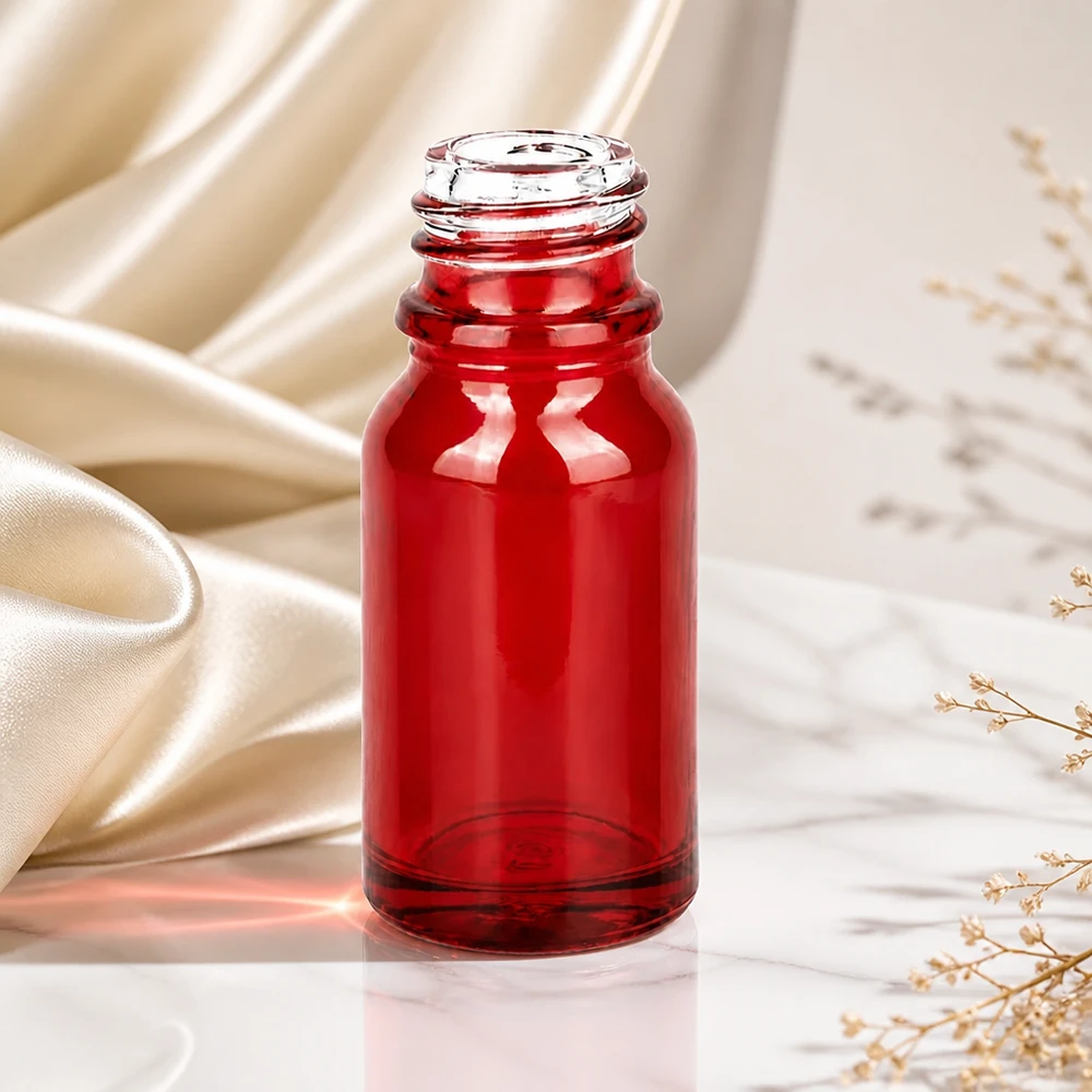 Professionele glazen fles RedLine 10ml UT18/10 met optimale lichtbeschermende functie dankzij de rode kleur