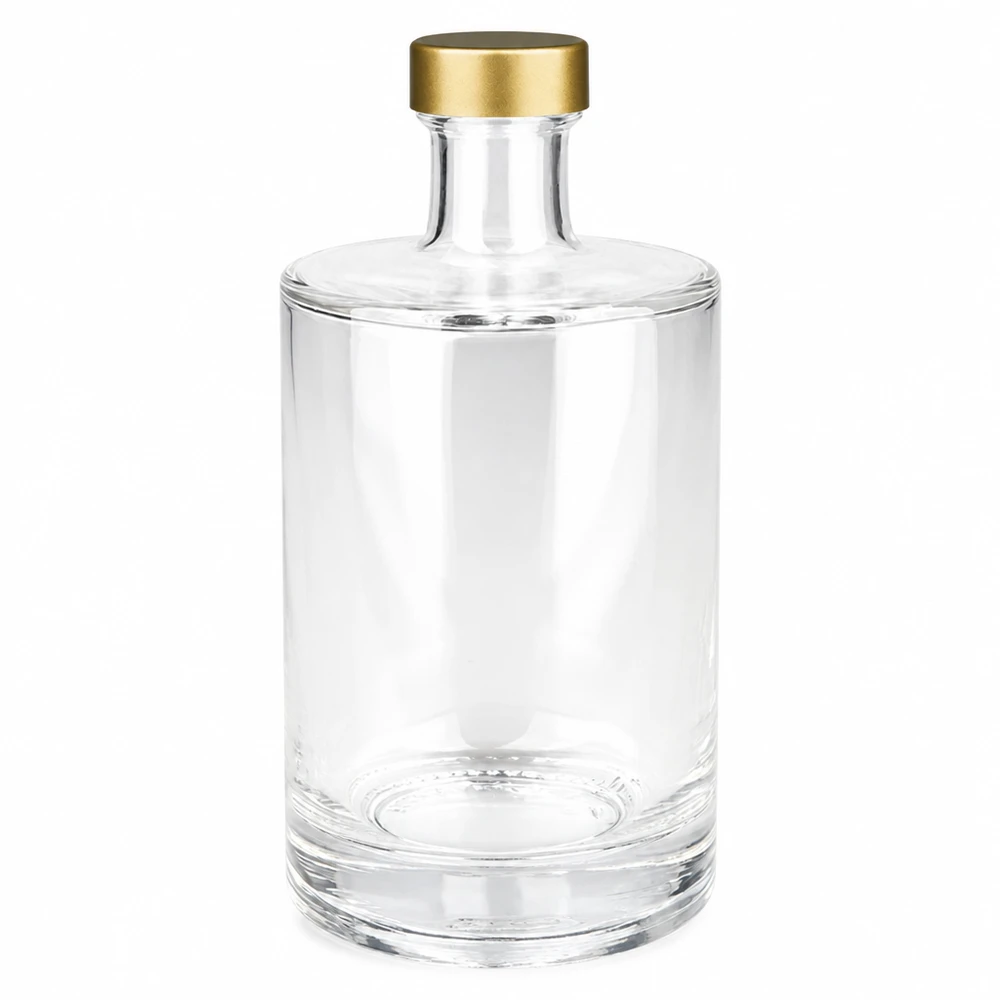 500ml glazen fles Sam met gouden schroefdop UNiTWIST transparant leeg Product foto