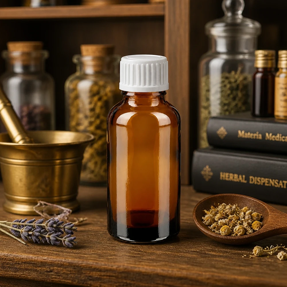 30ml doseerflesje met 0,9mm standaard druppelaar ideaal voor homeopathie en natuurgeneeskunde