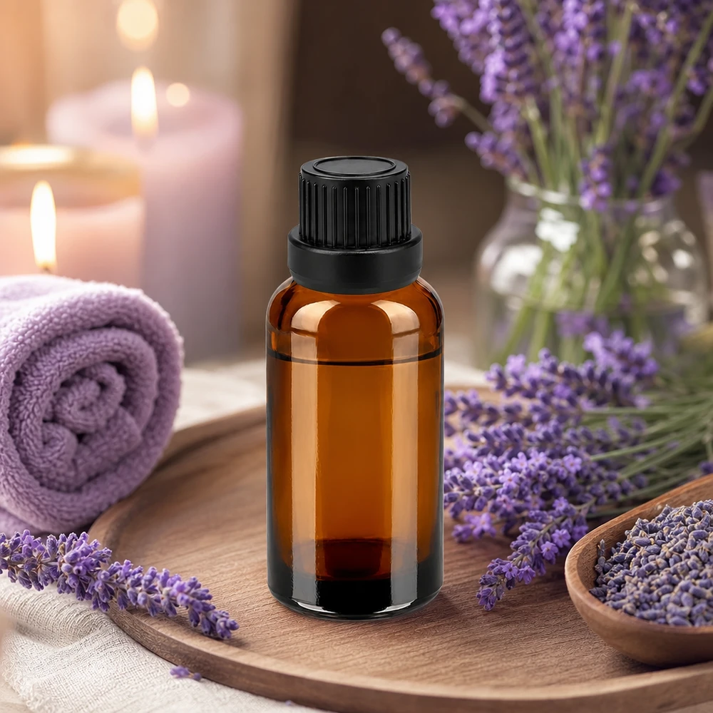 30ml druppelfles 2mm zwart OV BrownLine UT18/30 UV-beschermd amberkleurig glazen flesje 30ml met lekvrije zwarte dop voor laboratoriumgebruik