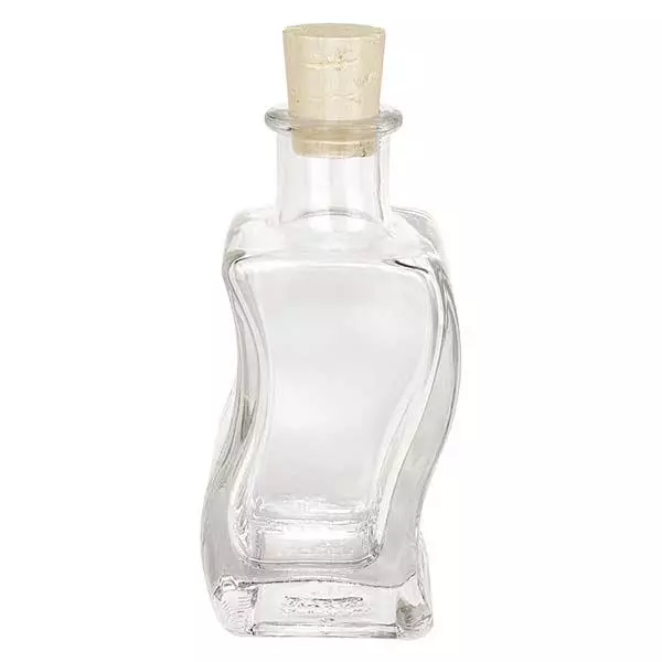 Kurkfles Altana 100ml helder, opening 18 mm, incl. kurk 18/22
